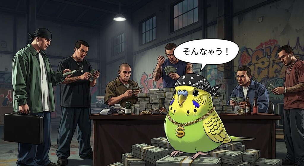 今日は喋るインコさんに喋ってもらった(GTA+なにか25)