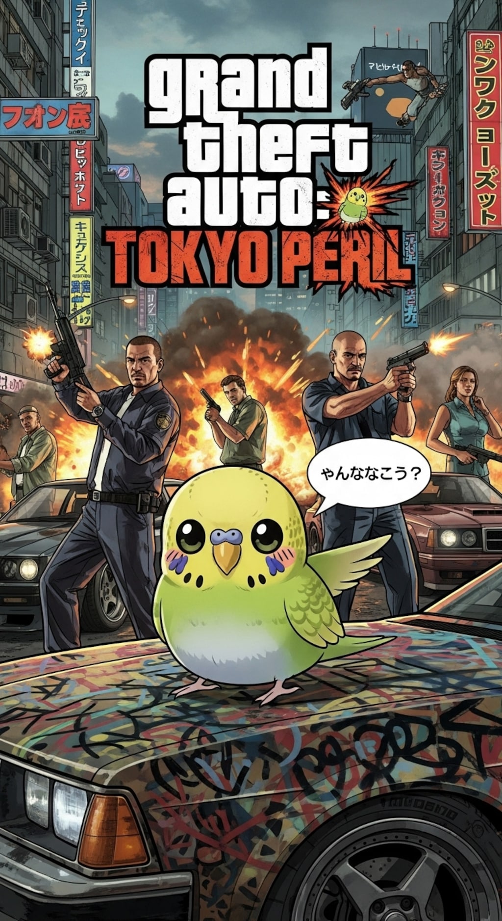 今日は喋るインコさんに喋ってもらった(GTA+なにか25)