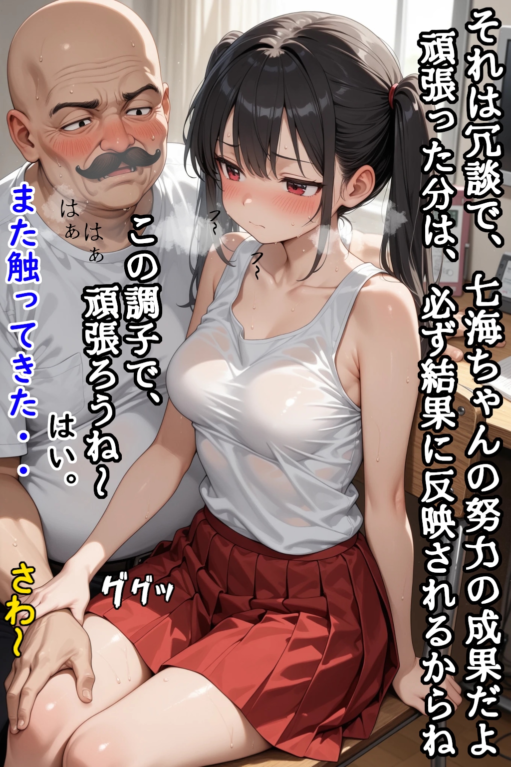ロ〇巨乳は家庭教師のおじさんに騙されイタズラされる⑤