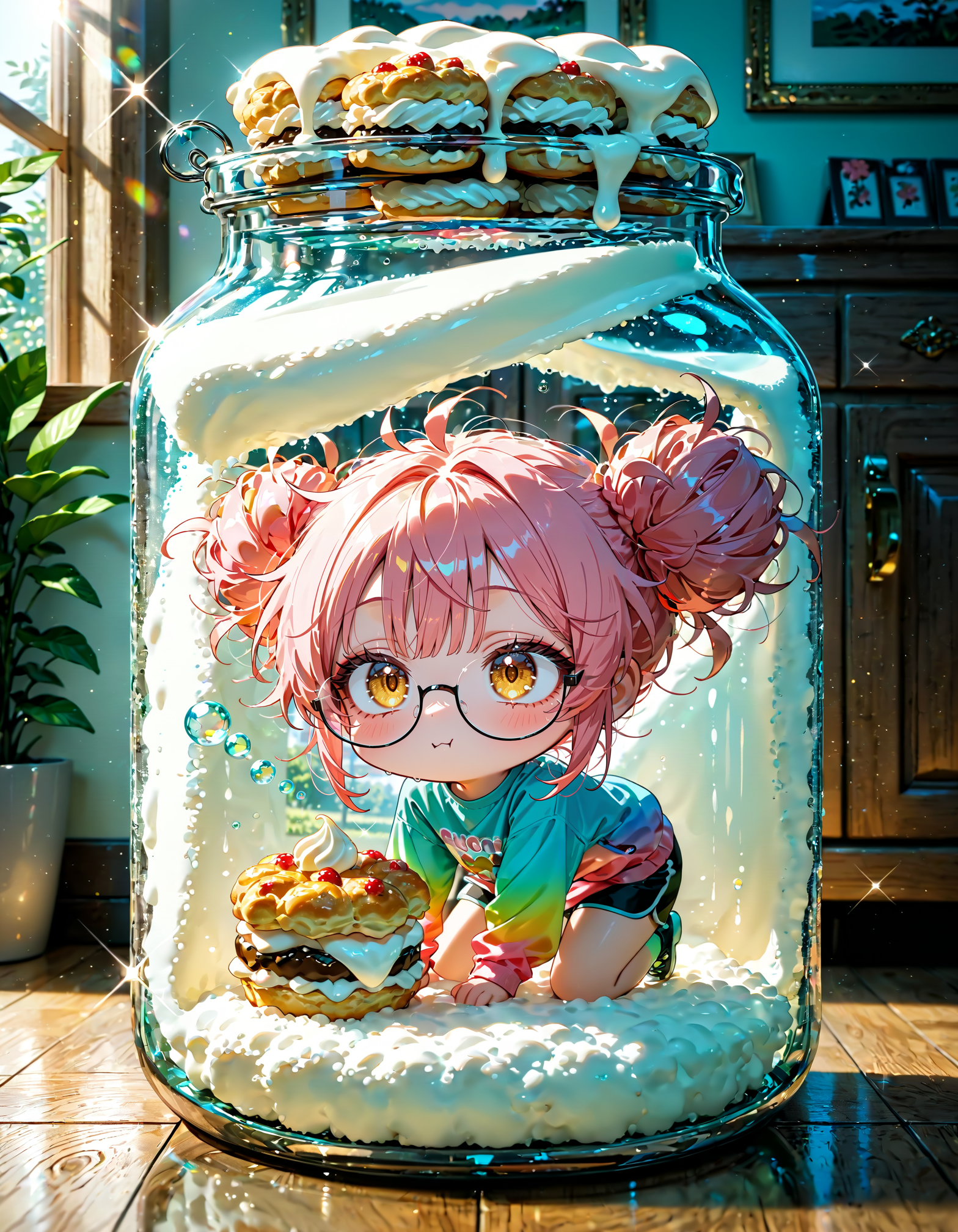 今日は何の日？　米粉を使った四角いシュークリーム「myblock」の日 | の人気AIイラスト・グラビア