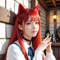 (異世界) 猫娘と酒を酌み交わす 8枚目
