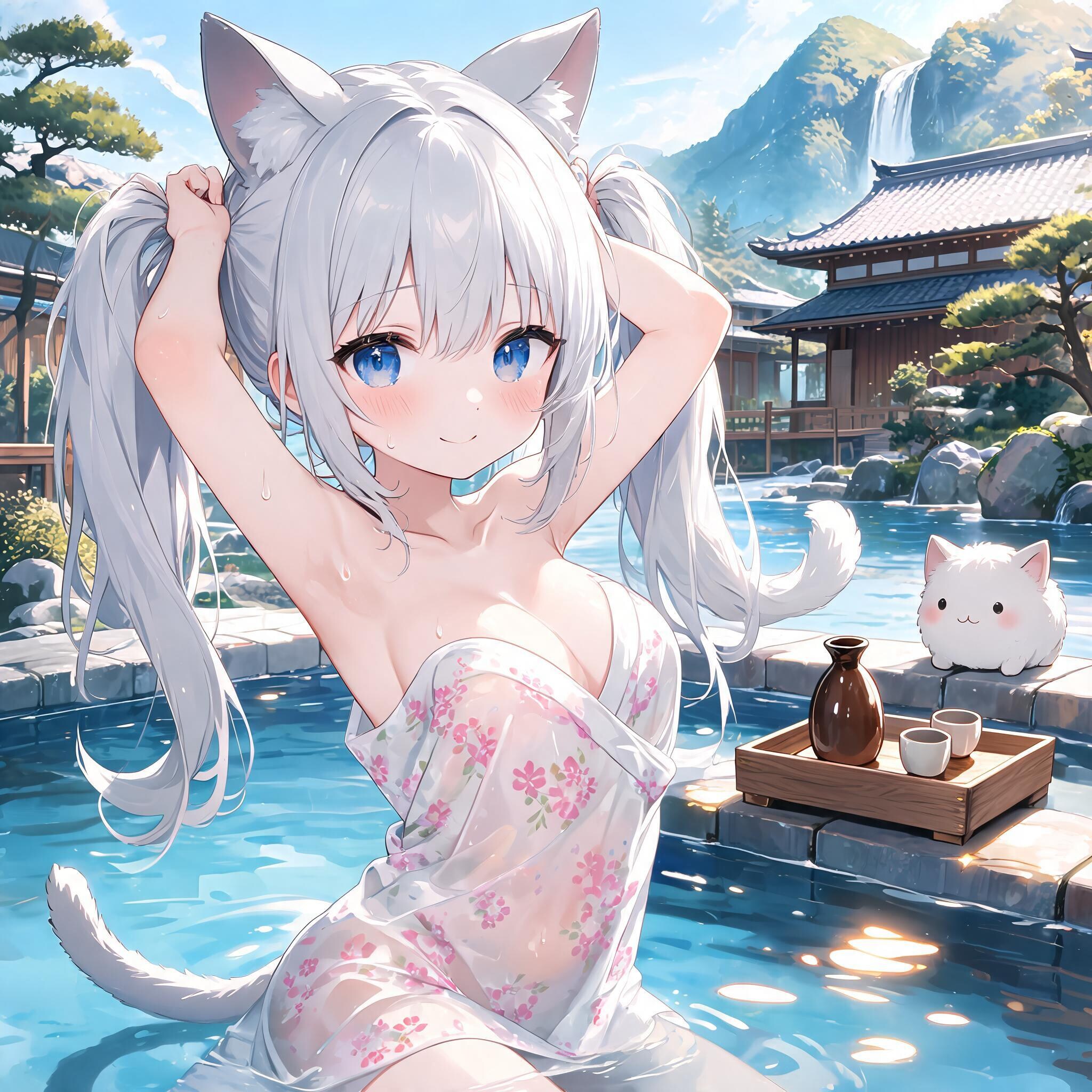 白ツイにゃん