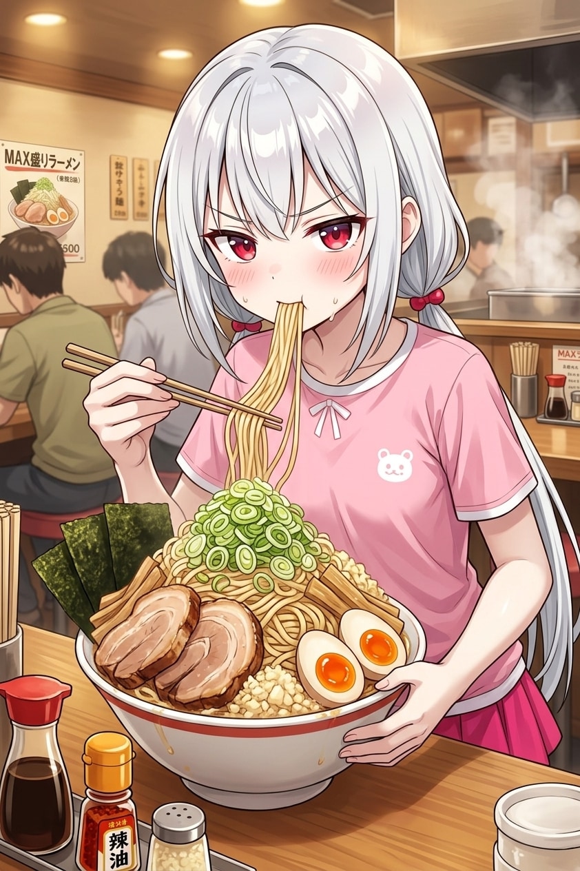 ラーメンとアイちゃん | の人気AIイラスト・グラビア