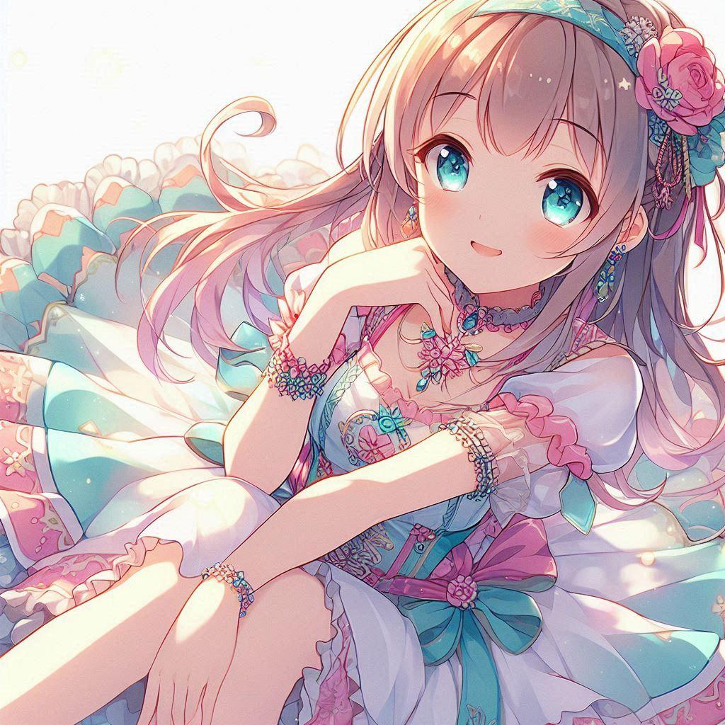 可愛い女の子　579