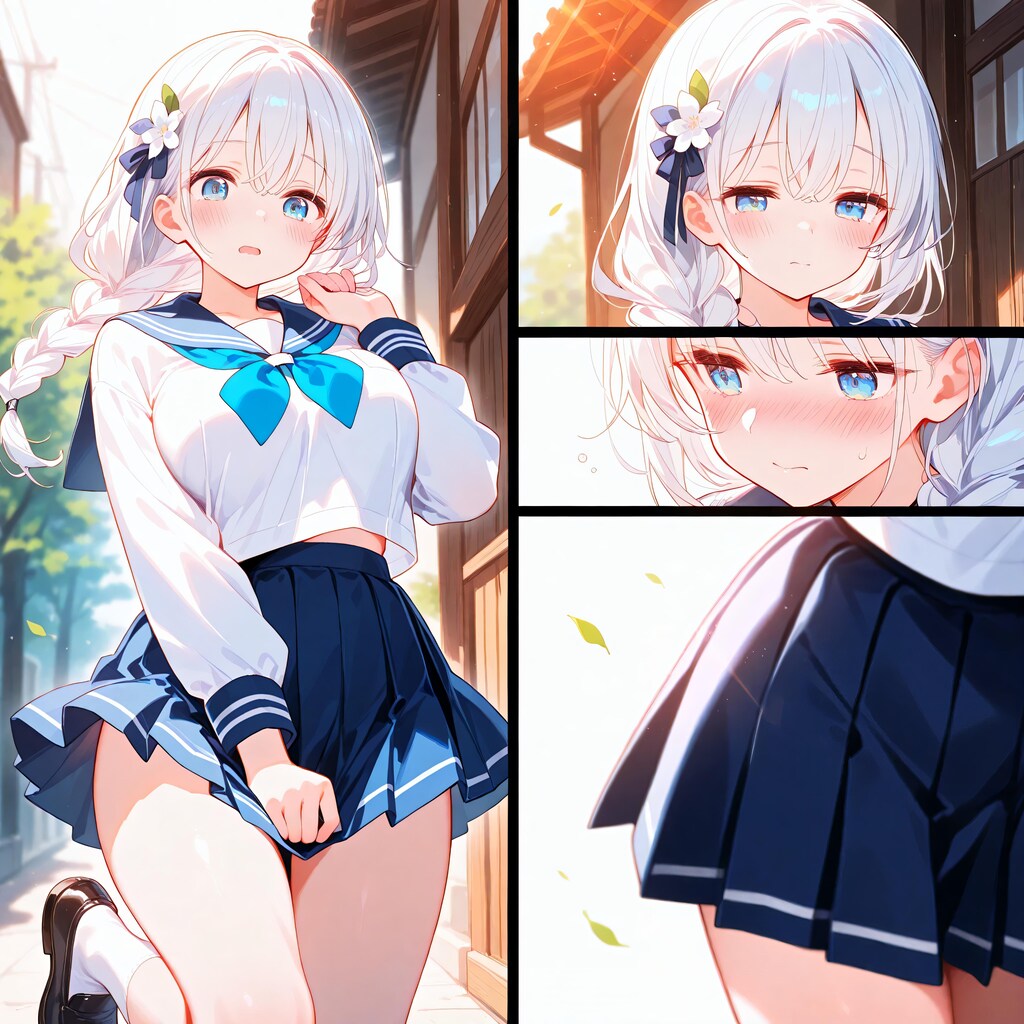 ちょっと短いかな？　~スカート丈上げチャレンジ~