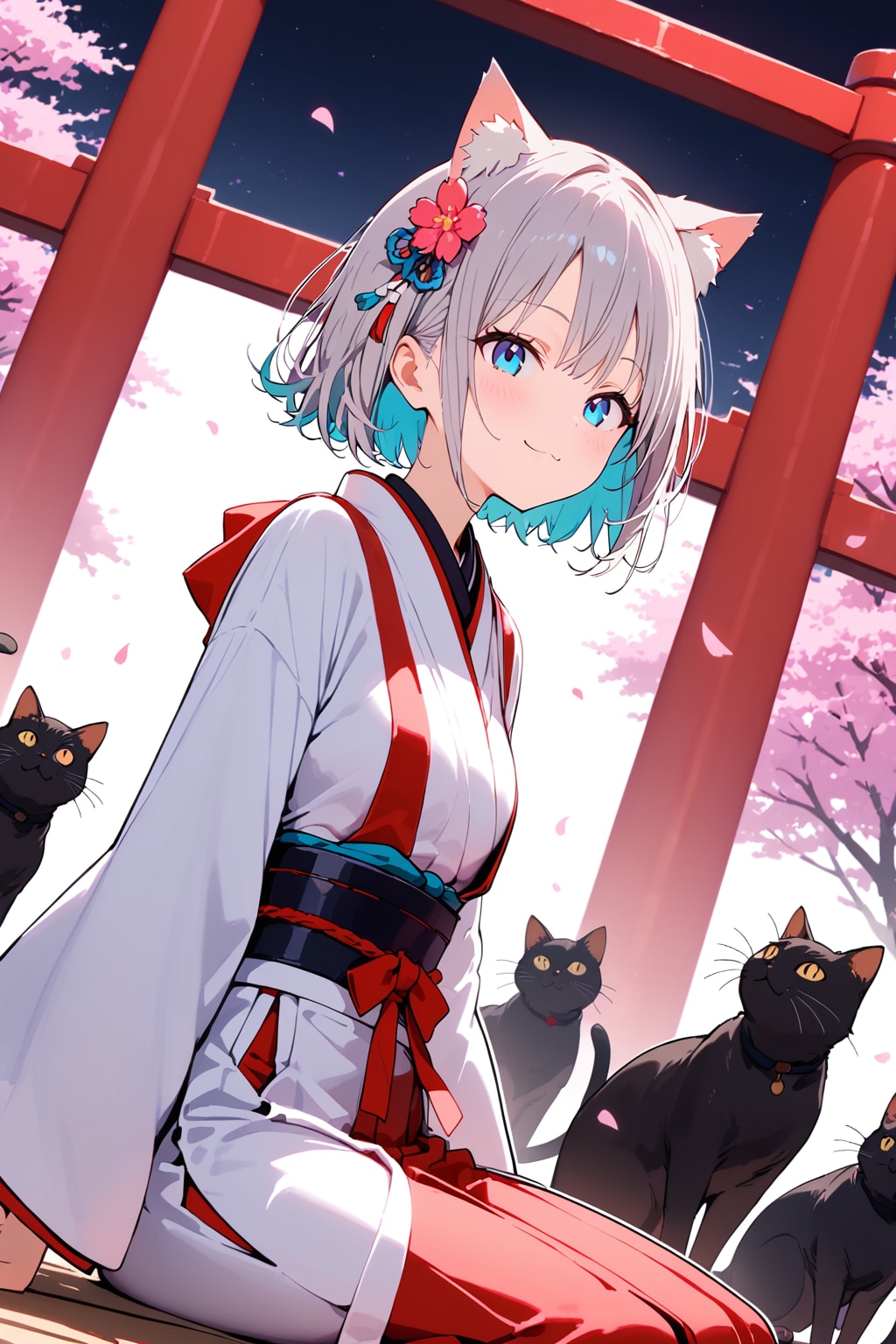 猫巫女様とクロネさん一家