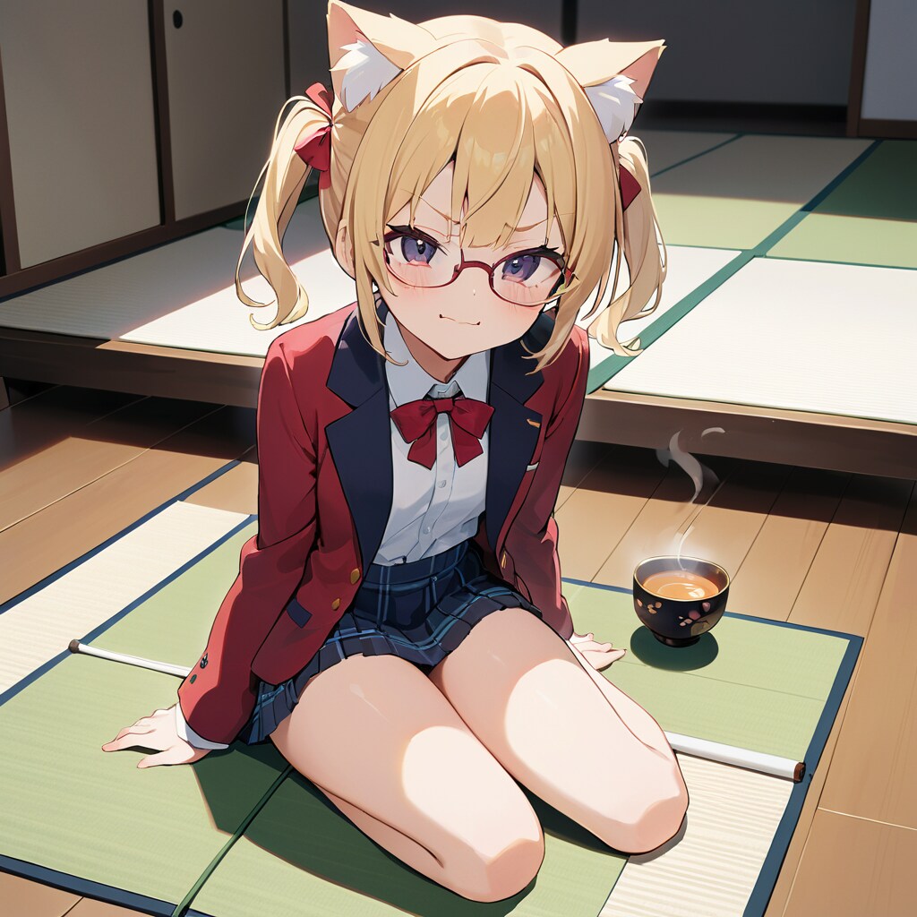 まや「茶道部は湯呑み茶碗だ」こるり「ヘイヘイ」 | の人気AIイラスト・グラビア