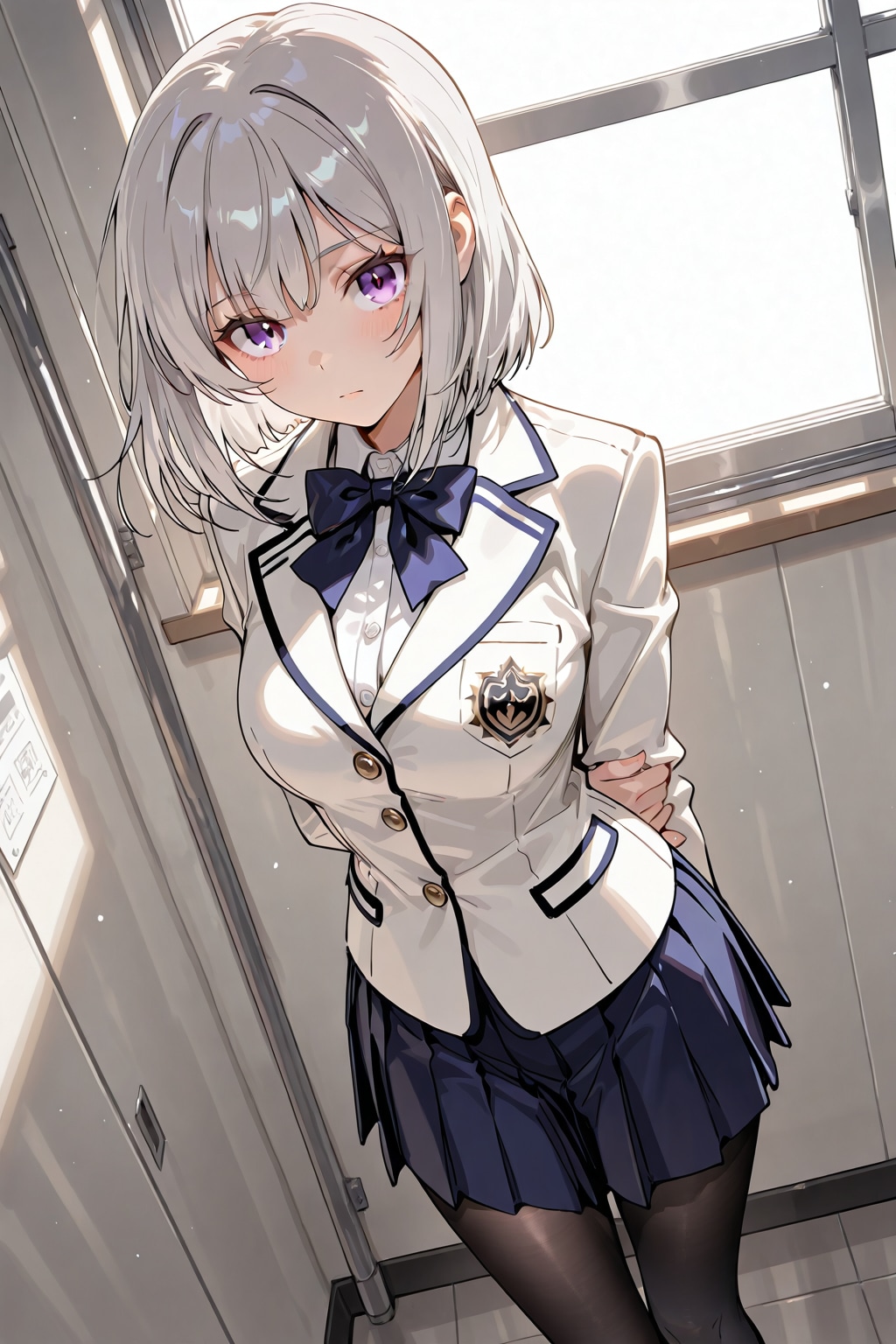 (1305)銀髪ちゃんブレザー