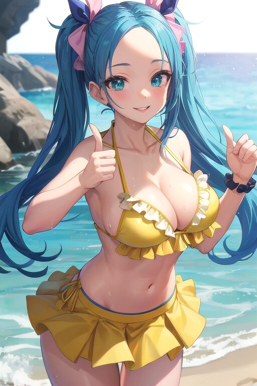 青髪さん
