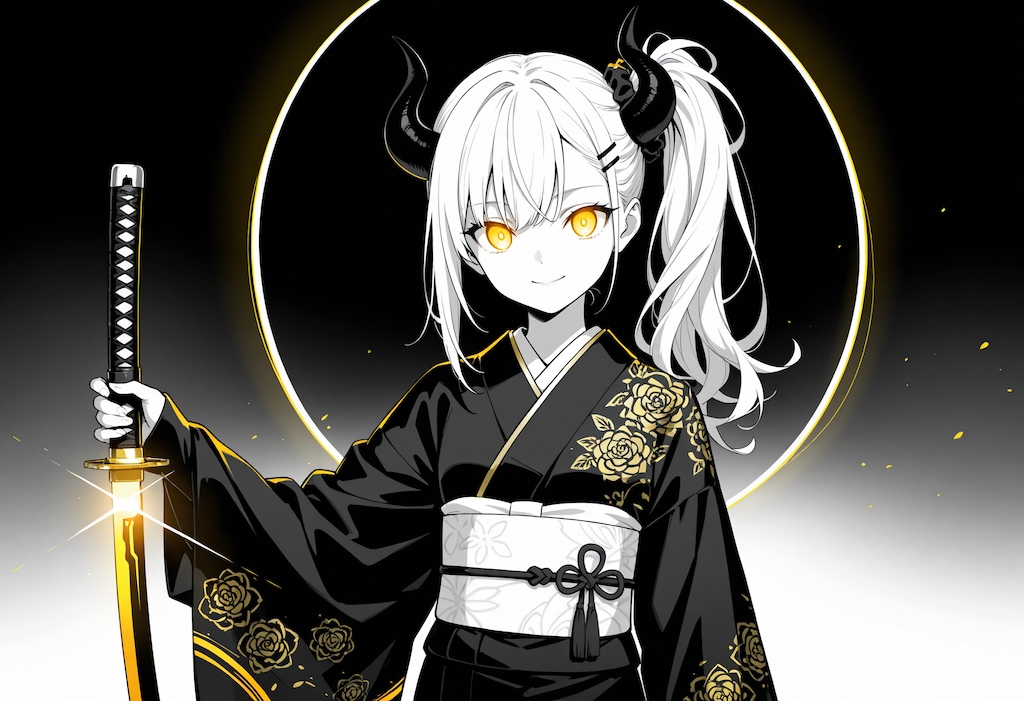 白黒女鬼高生さん