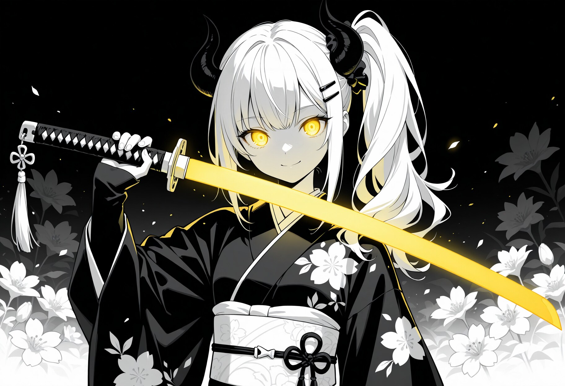 白黒女鬼高生さん