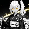 白黒女鬼高生さん 2枚目