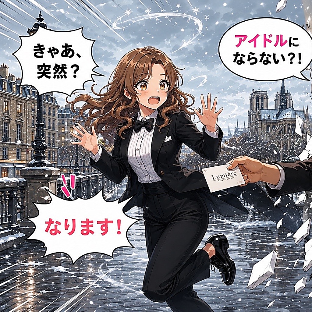 突然のスカウトも断らない友里奈ちゃん