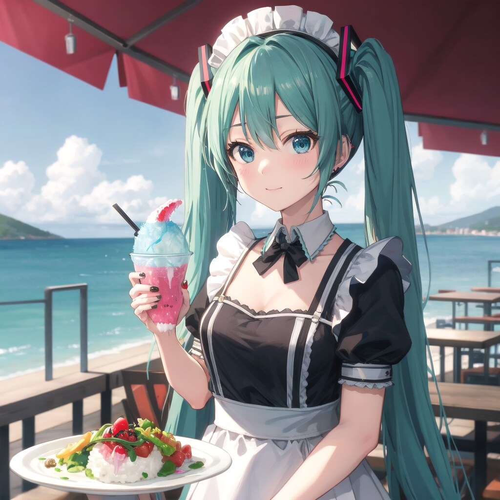 かき氷🍧お待たせ | の人気AIイラスト・グラビア