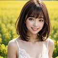 菜の花畑の れなちゃん 3枚目