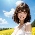 菜の花畑の れなちゃん 2枚目