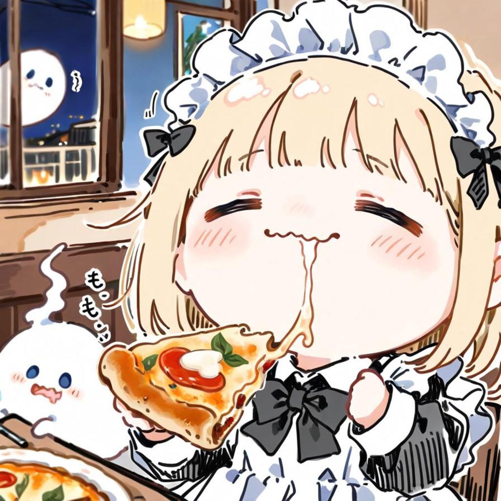 マッタリと食す✨( -ω-)🍕👻👻✨