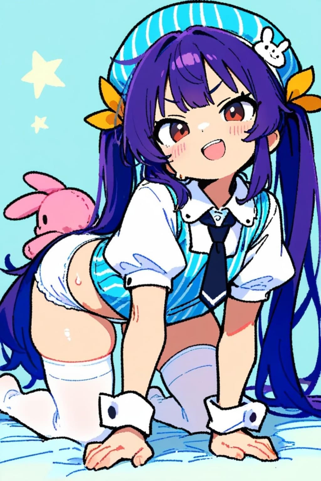 紫髪ちゃん