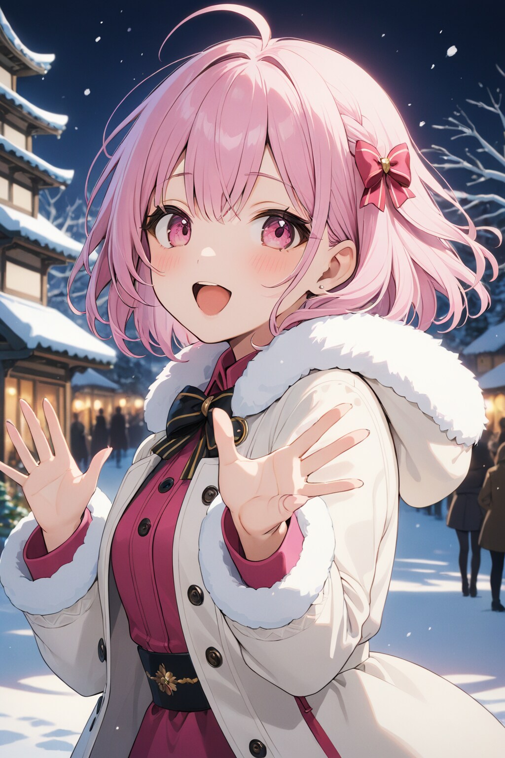 わ〜い🎵雪だよ〜⤴️ | の人気AIイラスト・グラビア