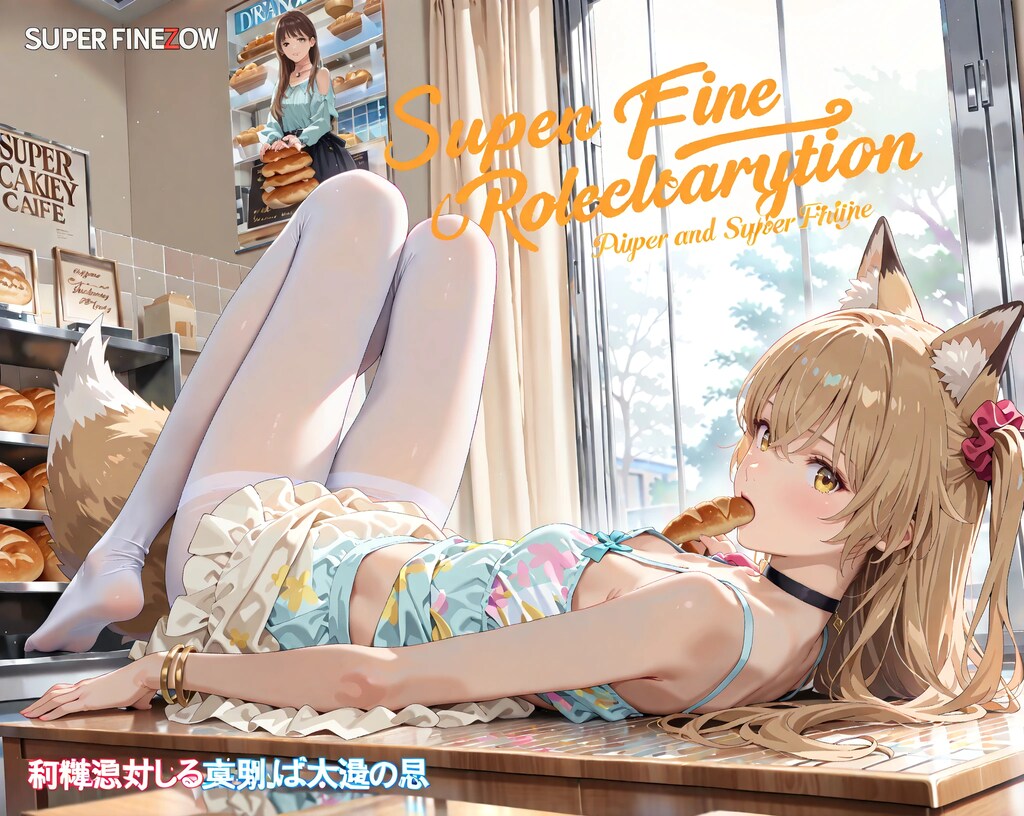 ベーカリーカフェの販促ポスター　＜ミラちゃんバージョン＞