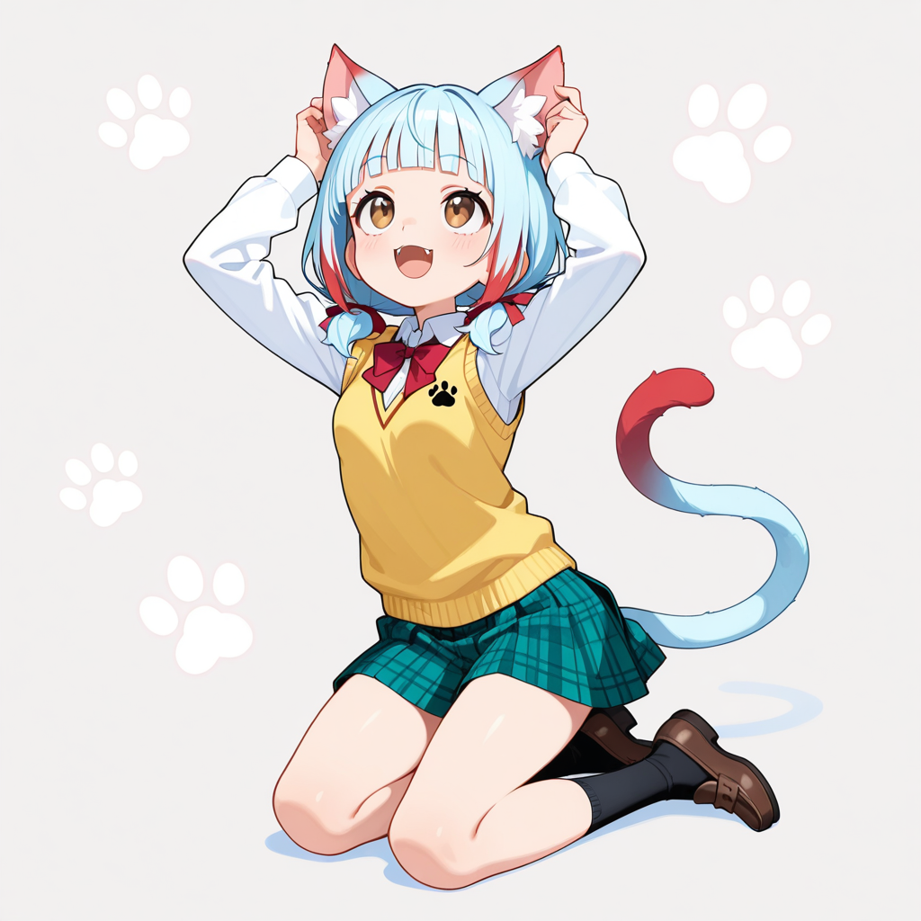 猫耳になってしまったウズリポちゃん