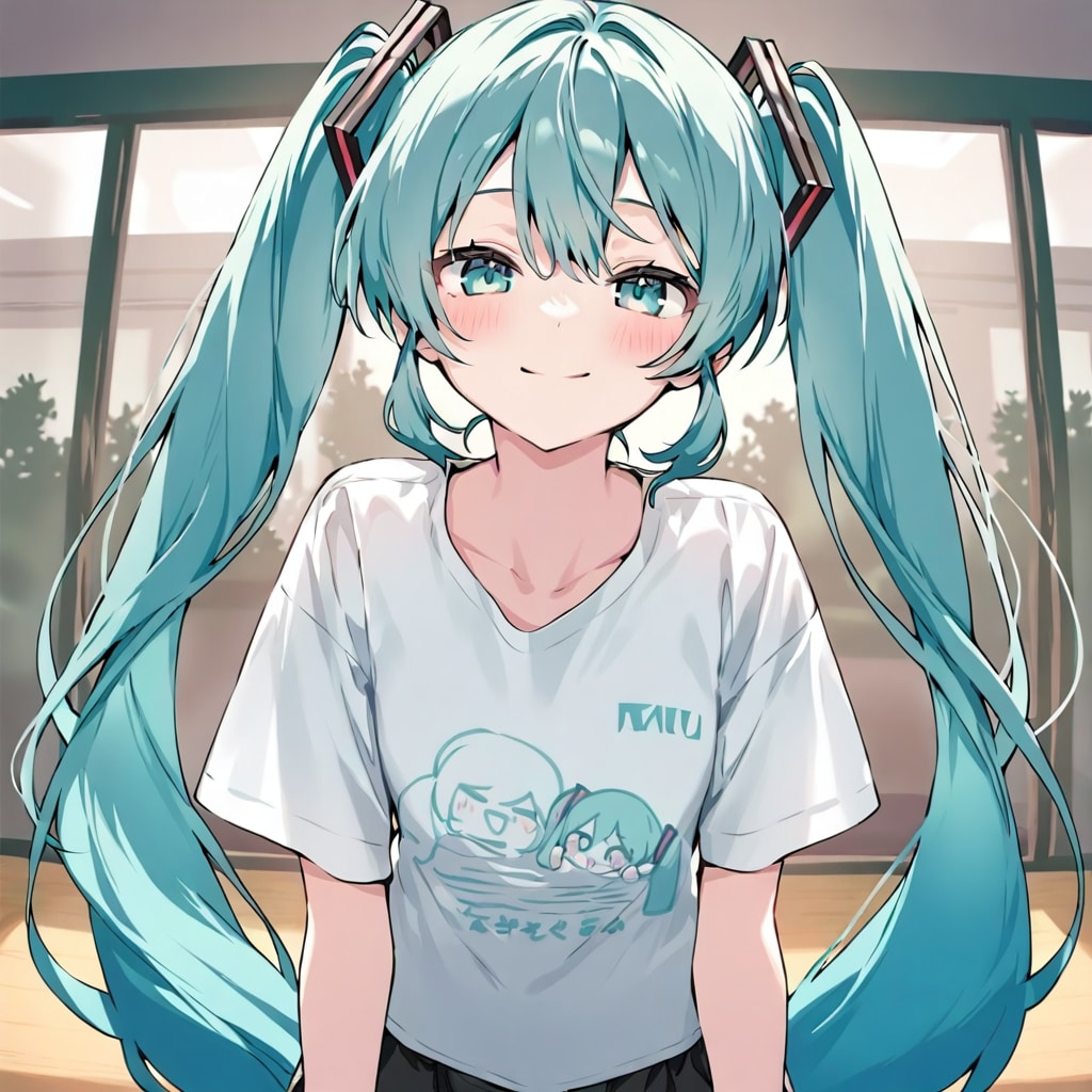 Tシャツとミク