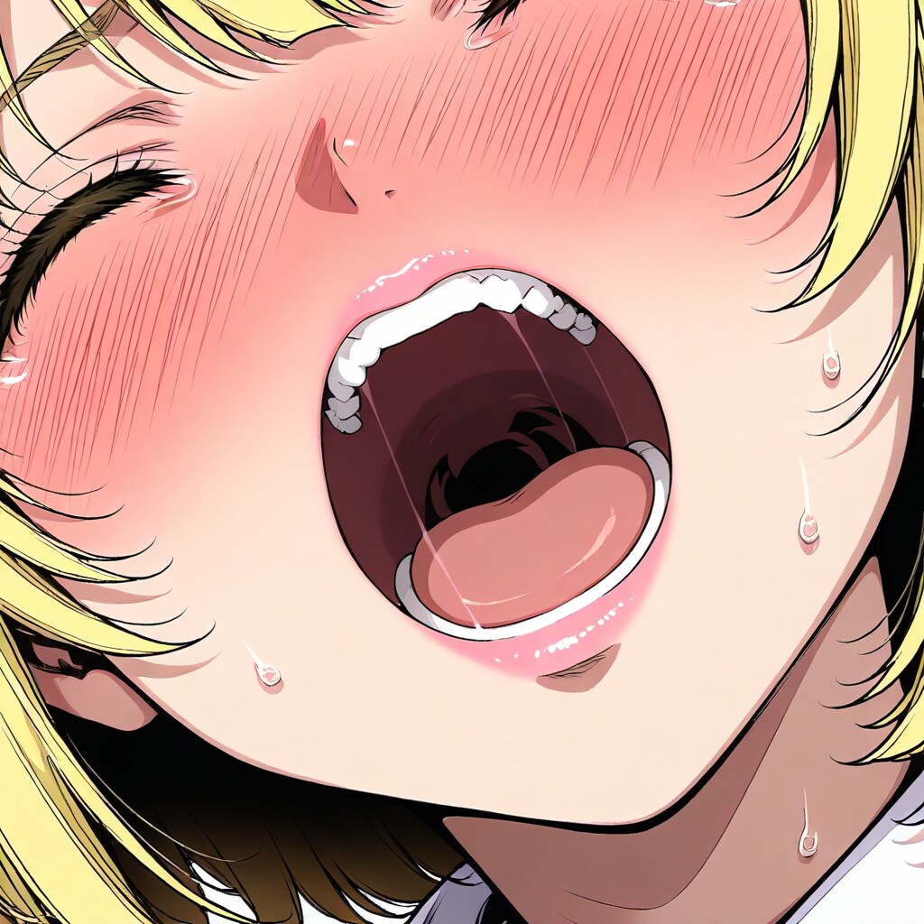 あぁっ！！ってなにか起きた顔