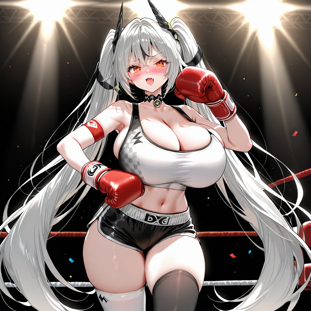 爆乳ツインテボクサーちゃん