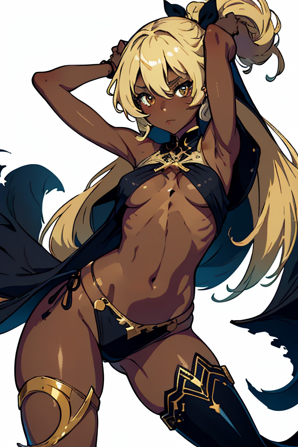 褐色Model