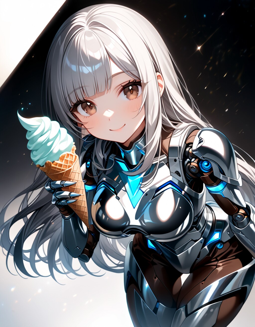 ソフトクリームの日のメカ子