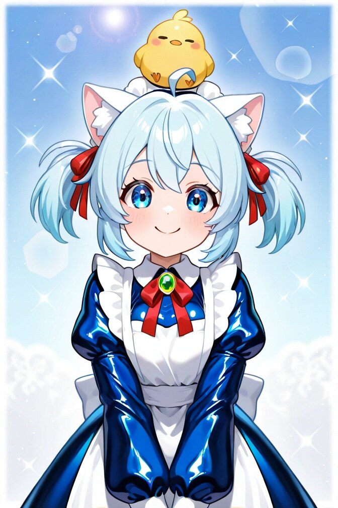 猫耳ちゃんとひよこ | の人気AIイラスト・グラビア