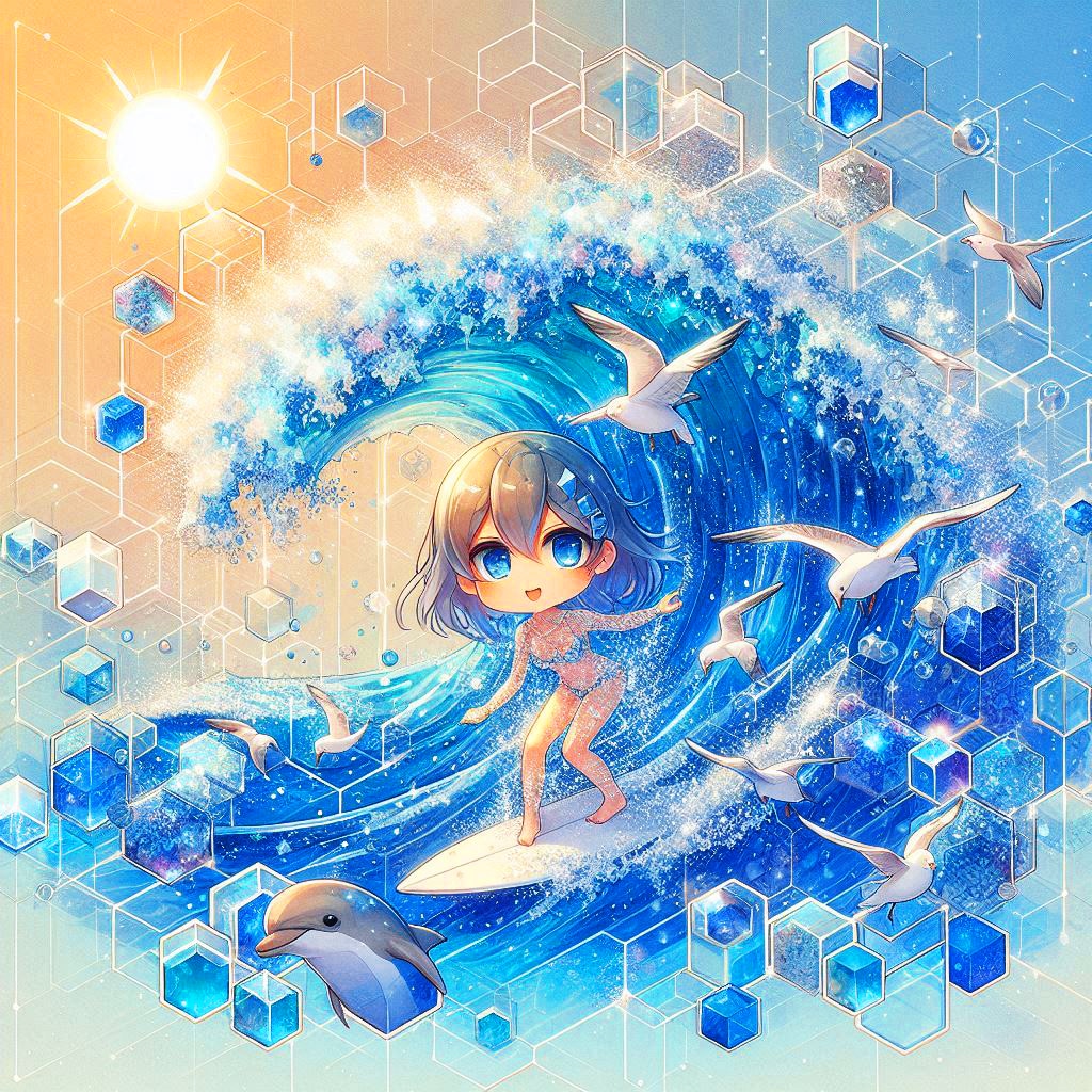 ヘキサゴン・サーフィン少女