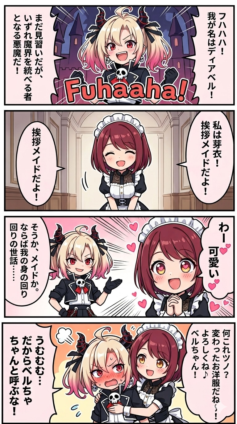 芽衣ちゃんとベルちゃん