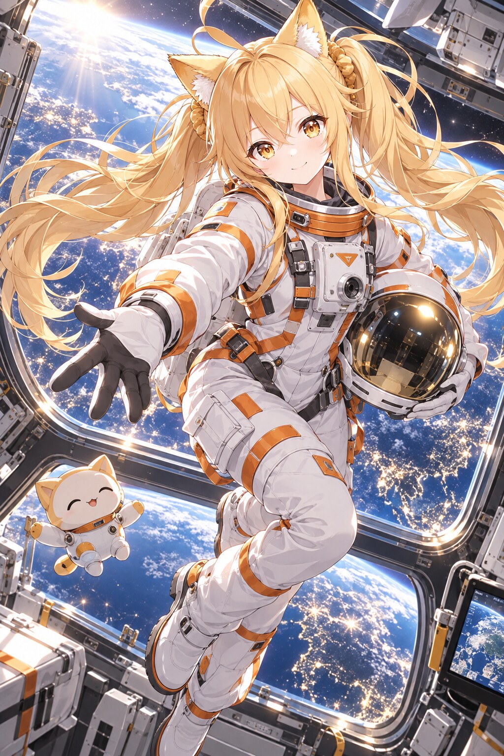 ミラと宇宙旅行 | の人気AIイラスト・グラビア