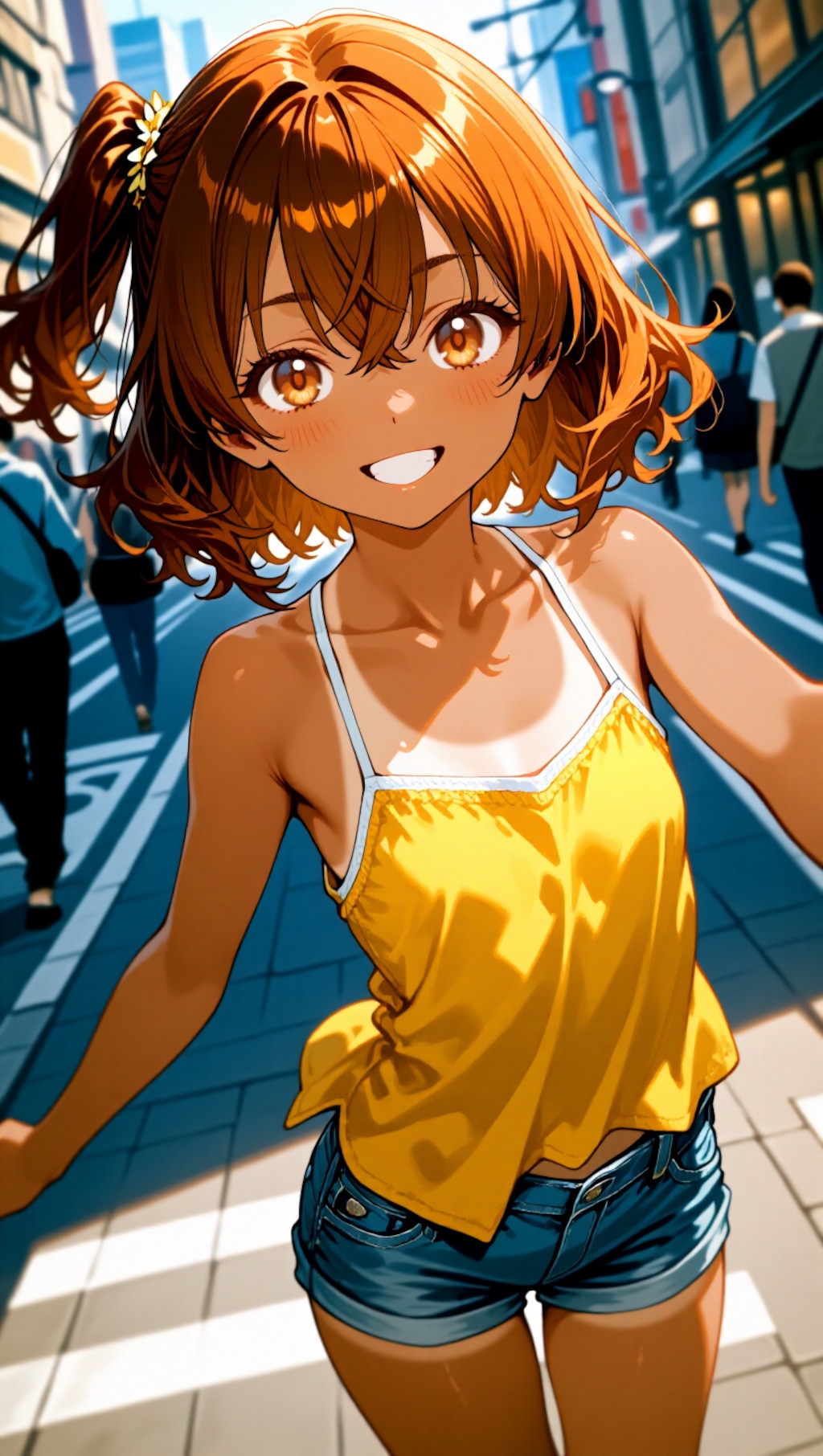 褐色オレンジ妹ちゃん