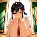 教室の少女 2枚目