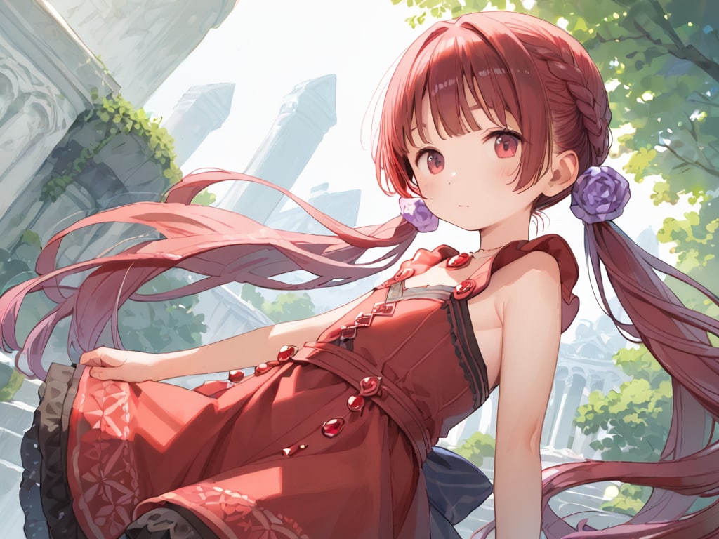 誕生石を擬人化【ルビー】（１２枚）