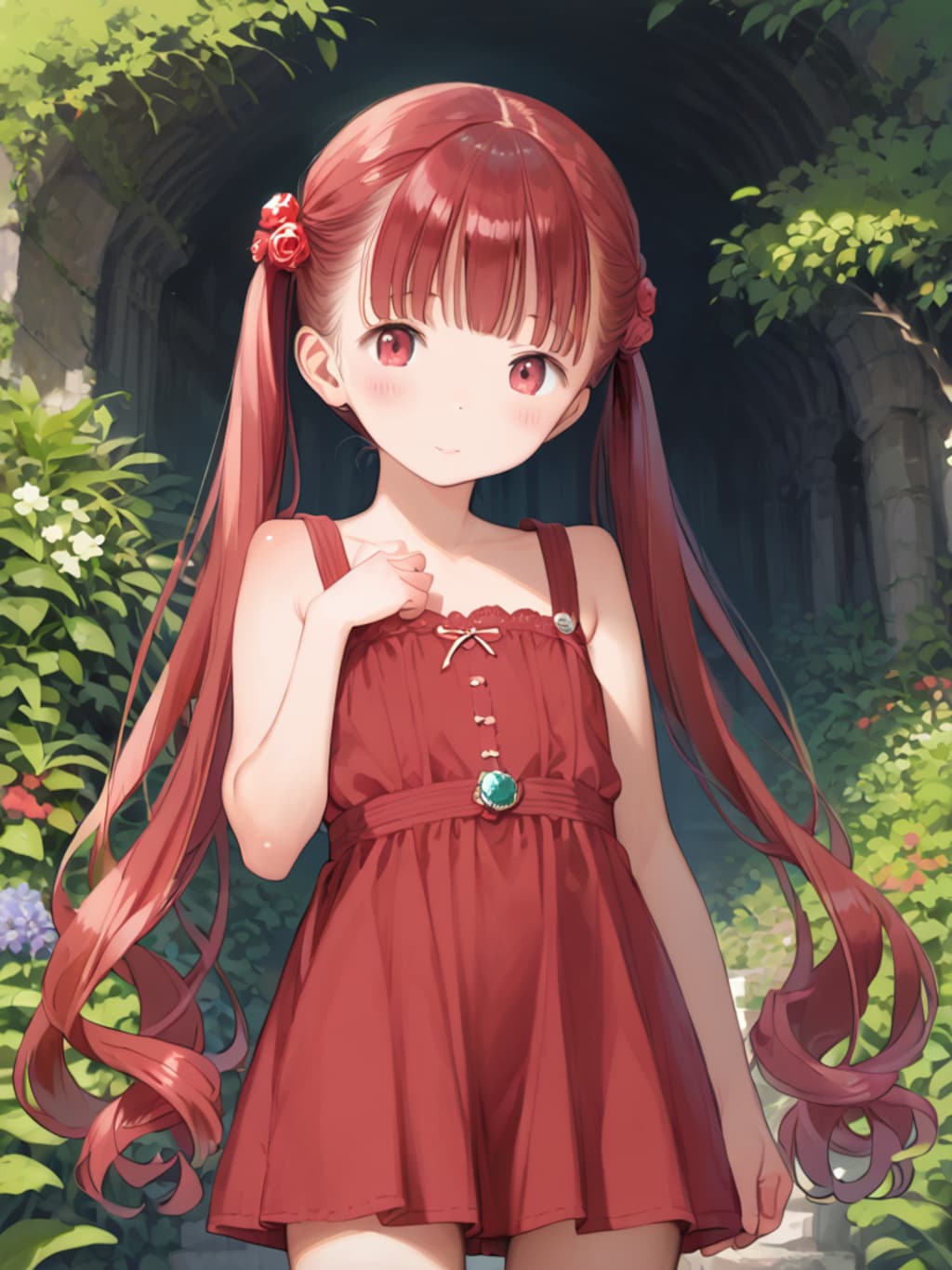 誕生石を擬人化【ルビー】（１２枚）