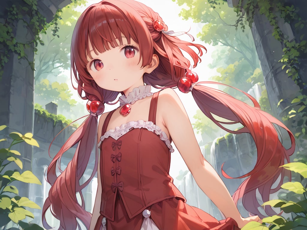 誕生石を擬人化【ルビー】（１２枚）