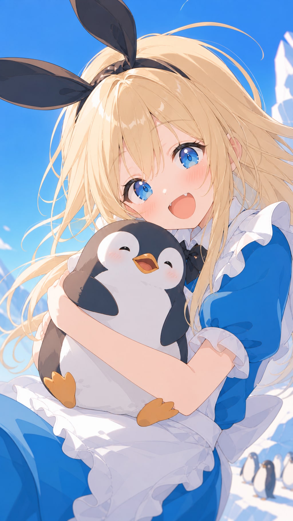 ペンギンと一緒