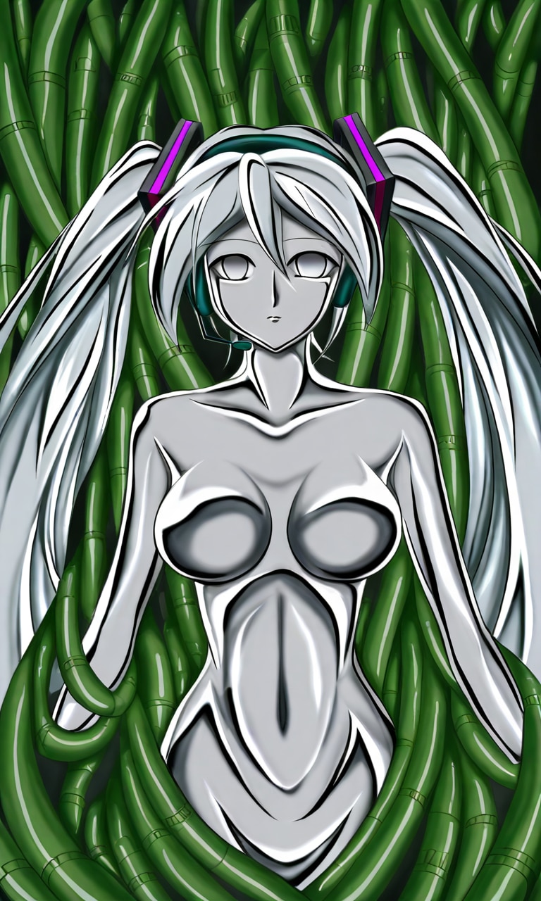 デビルガンダムの生体ユニットにされた初音ミク