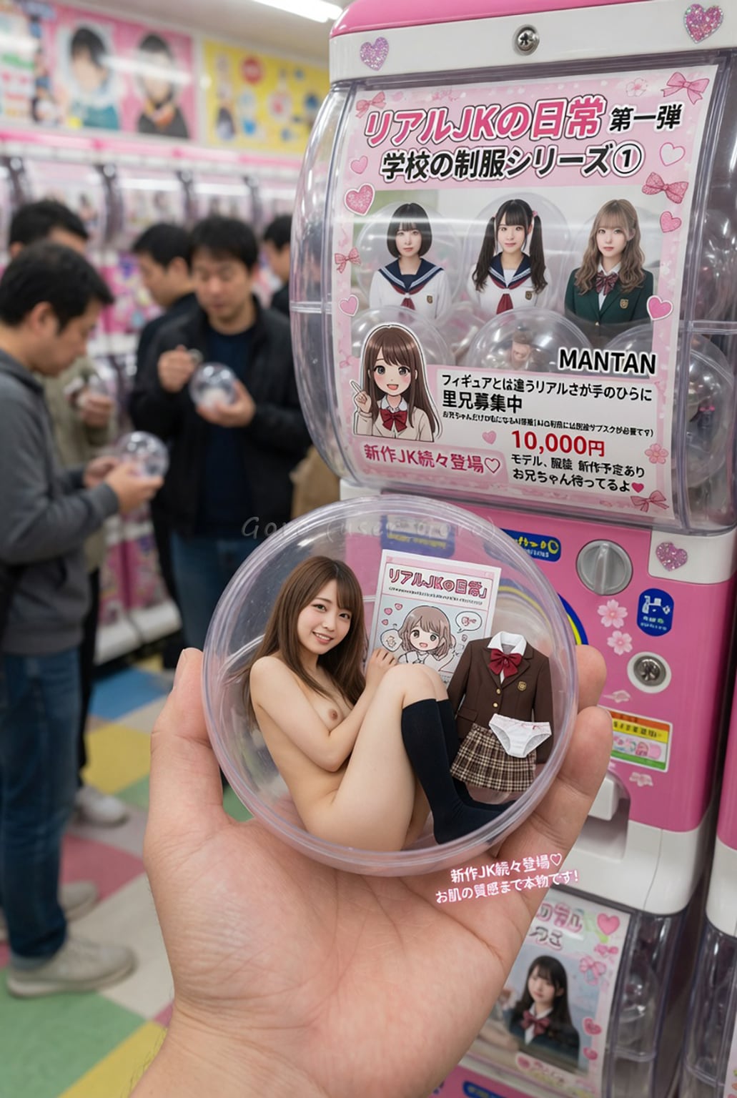 借金返済？JKガチャガチャ発売！