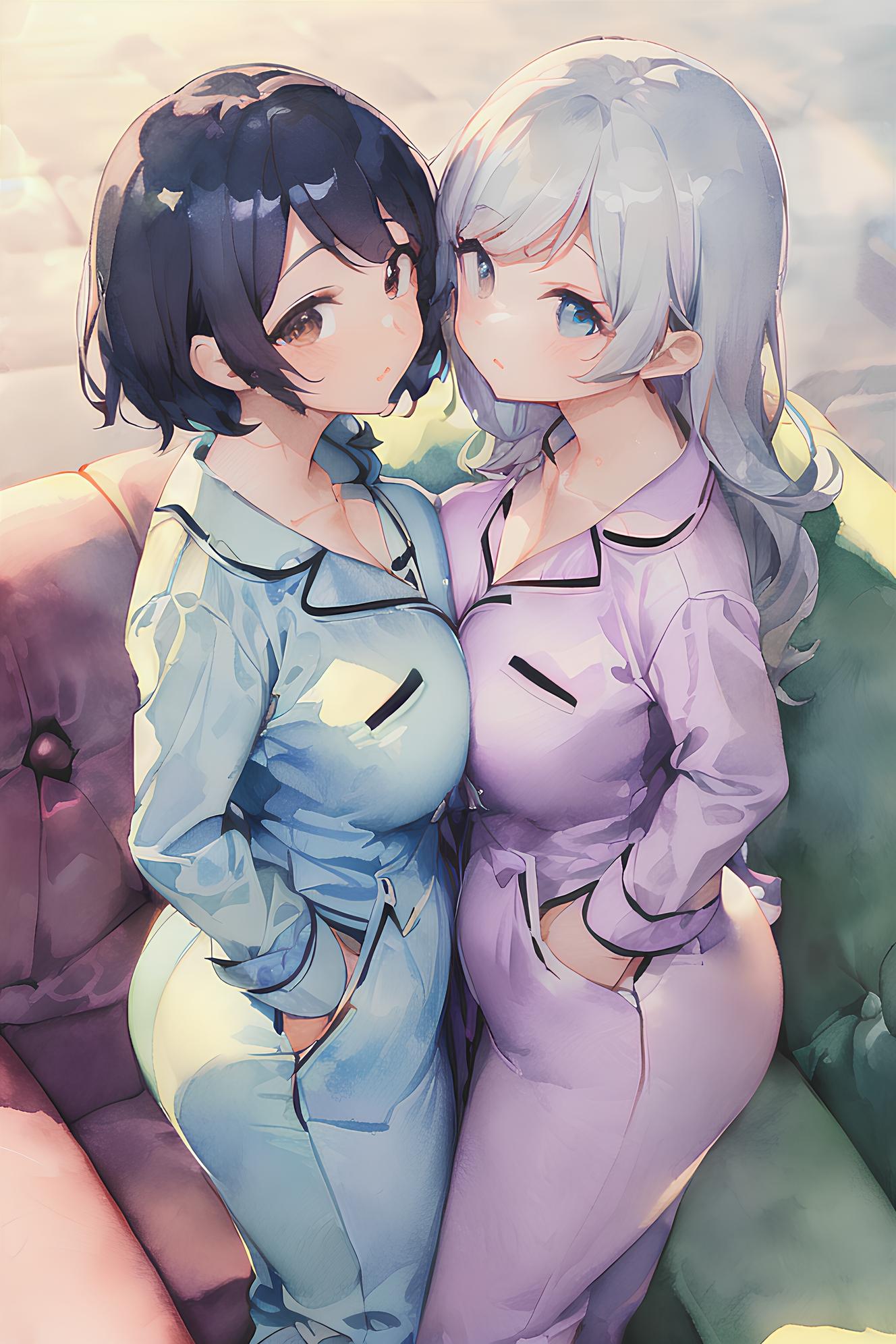 ユリっ子パジャマ | の人気AIイラスト・グラビア