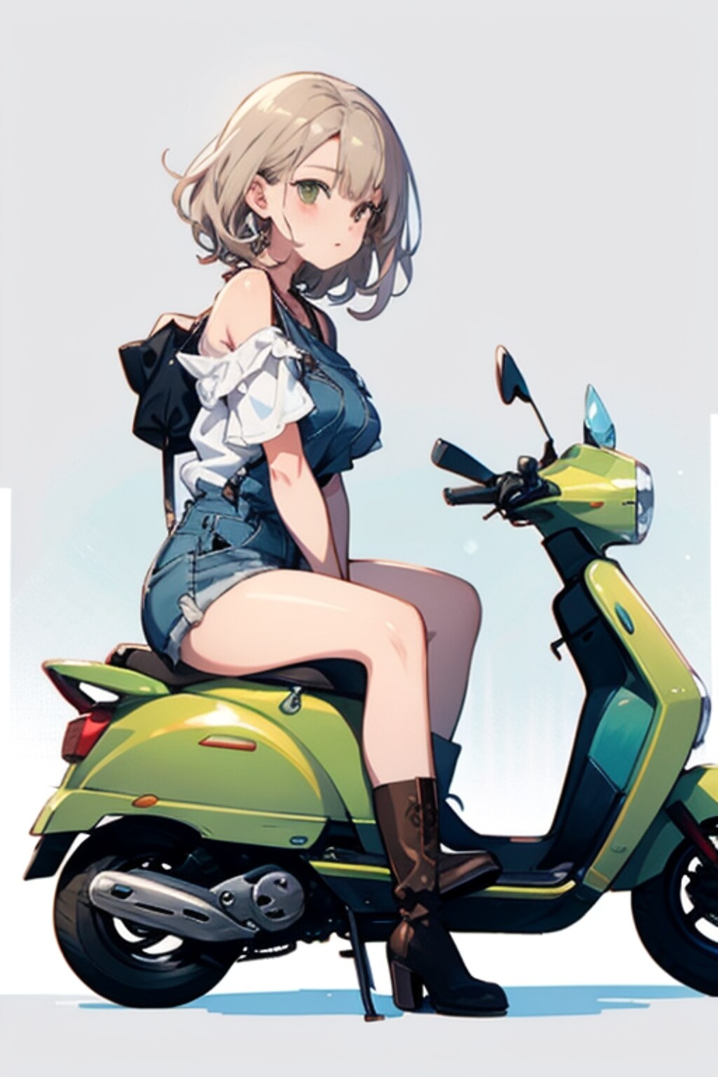 スクーターと彼女