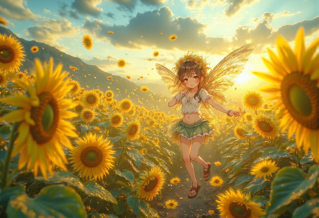 ひまわり畑の妖精 2