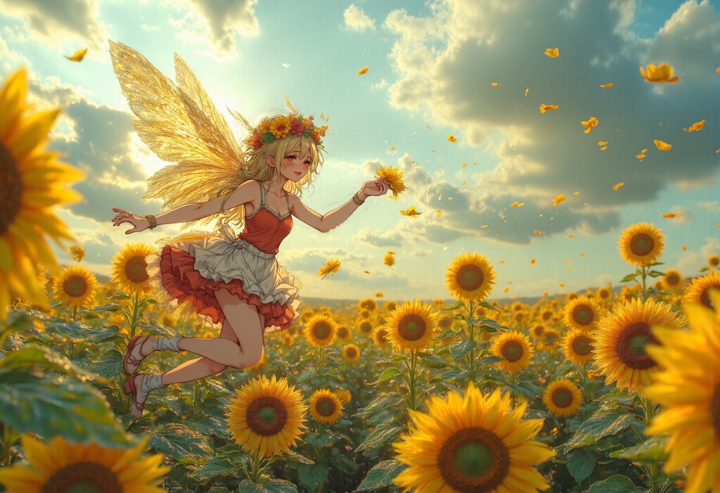 ひまわり畑の妖精 2