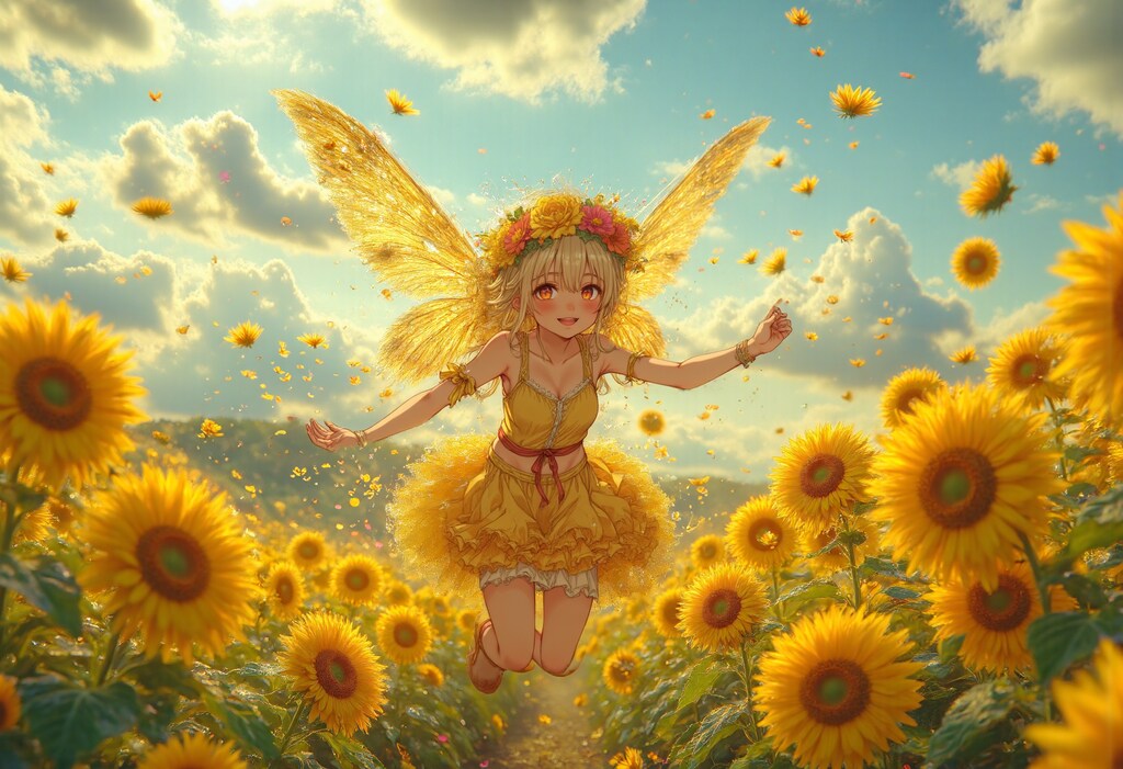 ひまわり畑の妖精 2