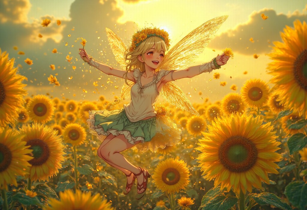 ひまわり畑の妖精 2
