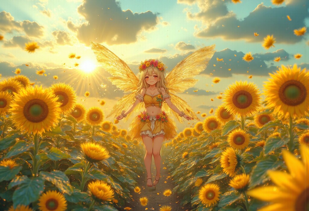 ひまわり畑の妖精 2