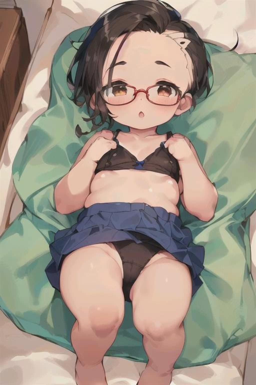 黒髪眼鏡のロリ